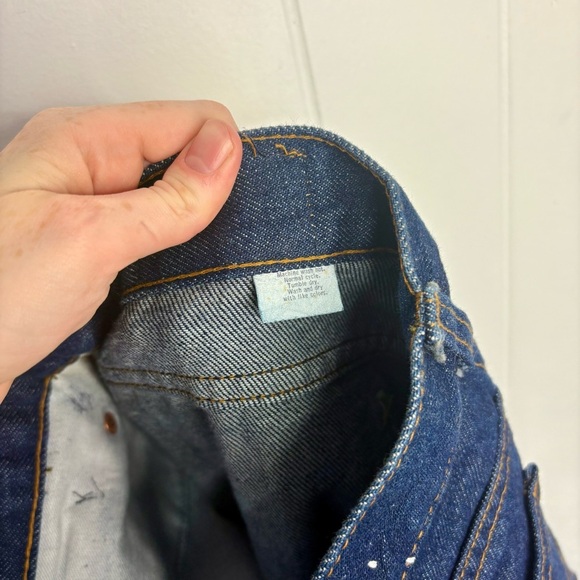 VINTAGE Levi’s Orange Tab Denim Jeans Women’s Size 16 Dark Wash Made in USA - Picture 9 of 9